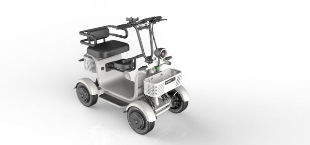 2025 New Arrival Electric Scooter 250w 500w Dual Motors Four Wheeler Strong Torque Scooter Electric Adult