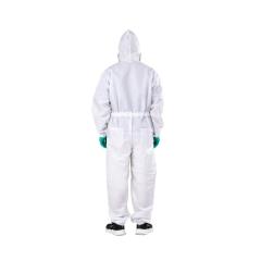 Reusable White Polyester Carbon Fiber Spray Suit