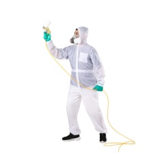 100% Polyester Spray Suit White