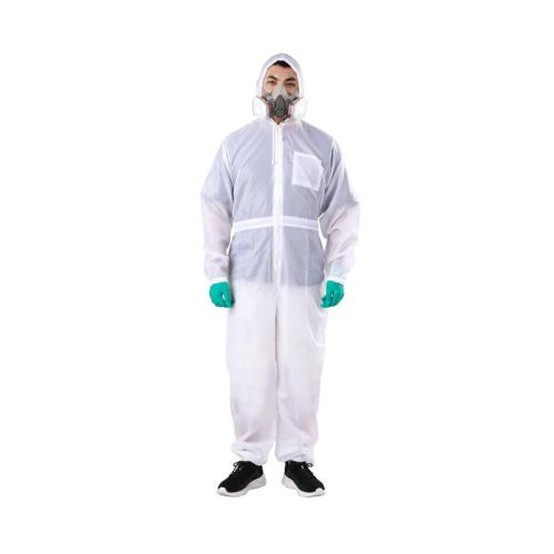 100% Polyester Spray Suit White