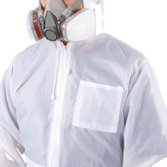100% Polyester Spray Suit White