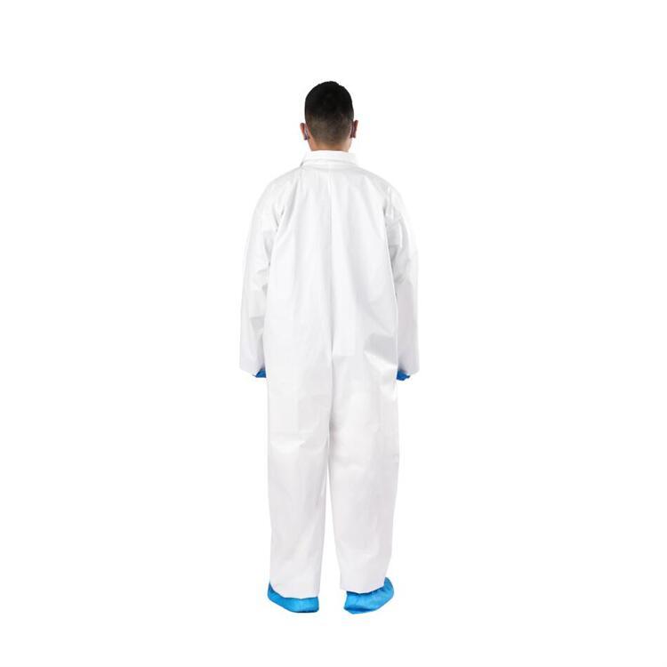 Microporous Coverall with Collar