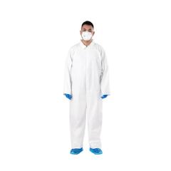 Microporous Coverall with Collar