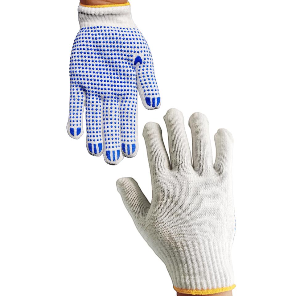 PVC Dots Cotton Safety Gloves