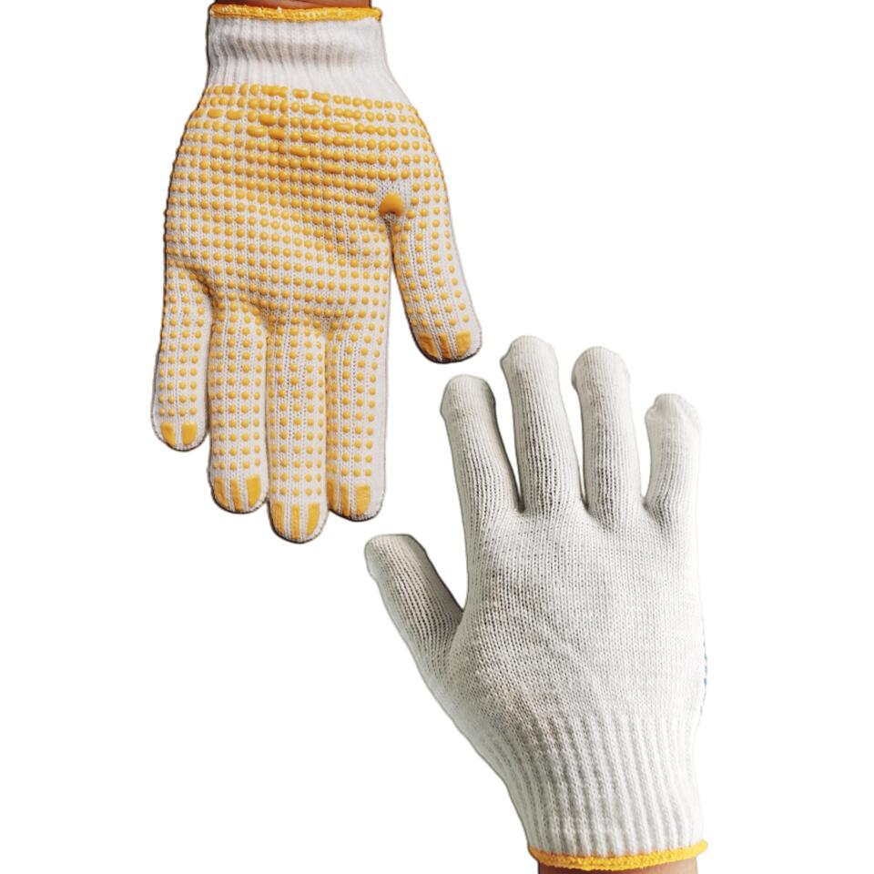 PVC Dots Cotton Safety Gloves