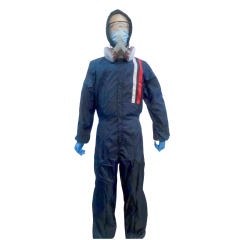 100% Polyester Navy Blue Spray Paint Suit Reusable