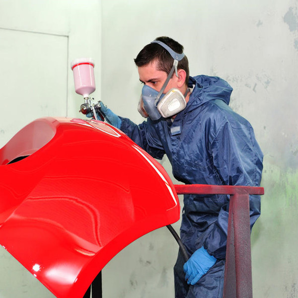 Reusable and Wahsable Navy Blue Polyester Carbon Fiber Spray Suit Painting Overalls