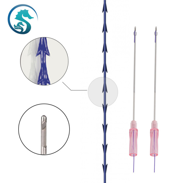 High Quality Cones Cog Thread 18/19G Fishbone Thread PDO PCL PLLA Thread For Face Lifting