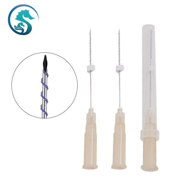Factory Wholesale Price Tornado Screw Thread CE Approved 26/27G Screw Thread PDO PCL PLLA Thread For Nasolabial Folds