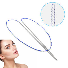 High Quality Double Needle Thread L/W/Sharp Needle 19/20G PDO Thread For Eyebrow Forehead