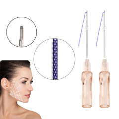 CE Approved Wholesale Price PCL Mesh Thread L Needle 19G Mesh Thread For Nasolabial Folds Deep Wrinkles
