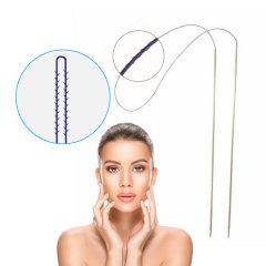 High Quality PDO Thread Double Needle Thread L W Sharp Needle 19/20G PDO Thread For Jawline and Chin
