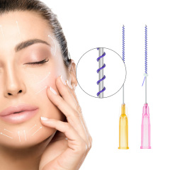 High Quality Mono Screw Thread 26G 27G 29G 30G Screw Thread PDO PCL PLLA Thread For Face Wrinkle