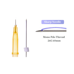 absorbable collagen sutures face lift mono pdo thread with sharp needle 30g/29g/27g/26g