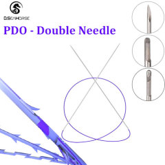 High Quality PDO Thread Double Needle Thread L W Sharp Needle 19/20G PDO Thread For Jawline and Chin