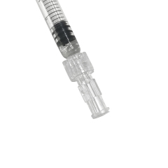 Disposable connector for luer lock syringe