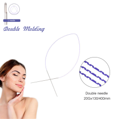 Wholesale Price Double Needle Thread 19G 20G PDO PCL PLLA Double Needle Thread For Forehead Lift