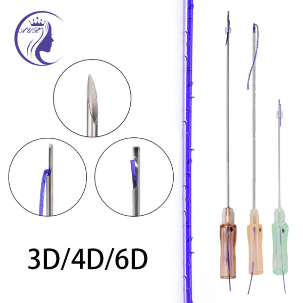 Factory Wholesale PDO Cog Thread Cog 3D 4D 6D W L Blunt Sharp Needle Thread For Forehead Wrinkles