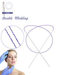Wholesale Price Double Needle Thread 19G 20G PDO PCL PLLA Double Needle Thread For Forehead Lift