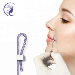 Factory Wholesale Mesh Thread L Needle 19G 38mm 60mm PCL Mesh Thread For Nasolabial Folds Deep Wrinkles