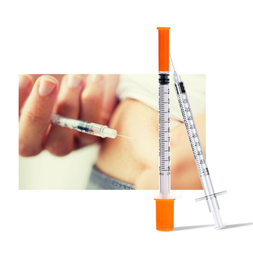 1 ml medical safety 40 unit 100 unit insulin syringe