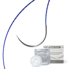 medical absorbable pdo surgical suture thread with needle