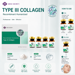 Medical Grade Type 3 Collagen 10mg Lyophilized Powder 5ml Sterile Solution for Skin Elasticity Lifting