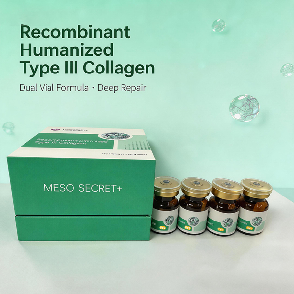 Medical Grade Type 3 Collagen 10mg Lyophilized Powder 5ml Sterile Solution for Skin Elasticity Lifting
