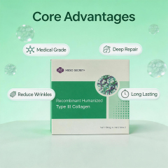 Medical Grade Type 3 Collagen 10mg Lyophilized Powder 5ml Sterile Solution for Skin Elasticity Lifting