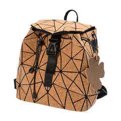 Geometric Cork Backpack BAG