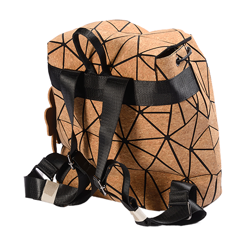 Geometric Cork Backpack BAG