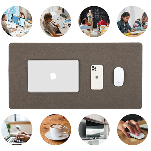 Waterproof Smooth Desk mats Double Sided Leather Mouse Pad Gift Cork Leather Office Desk Pad Large Mouse Mats With ECO Materials