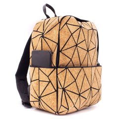 Women Geometric Cork Backpack