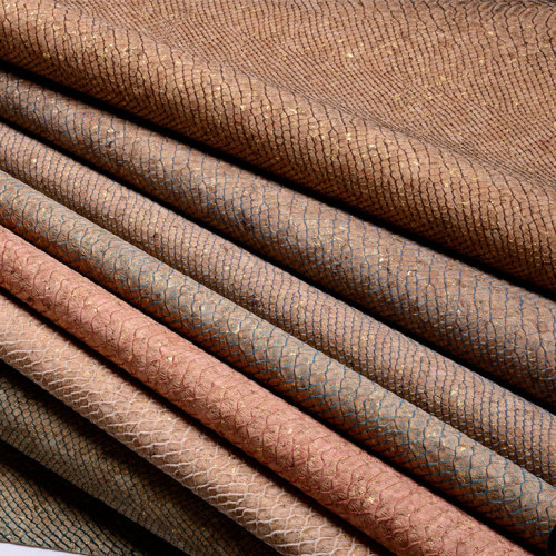 Boa Emboss on Vegan Color Cork Leather
