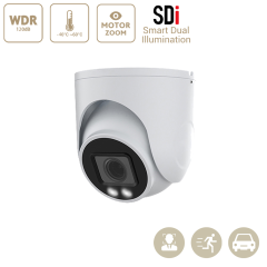 8MP/5MP/2MP Motorized Dome EiZSense Smart Light Camera
