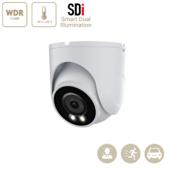 8MP/5MP/2MP Fixed Dome EiZSense Smart Light Camera