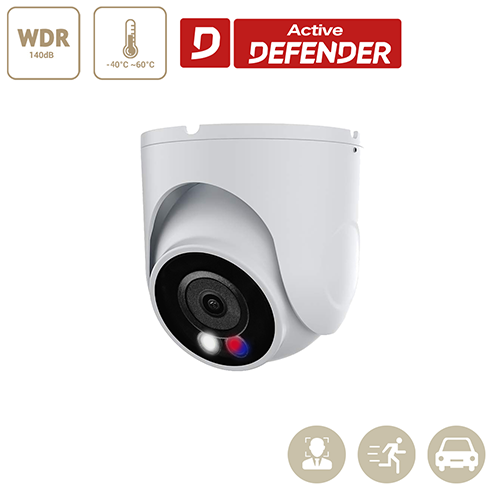 8MP/5MP/2MP Fixed Dome EiZSense ActiveDefender Camera