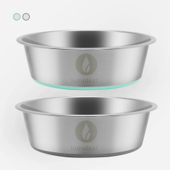 LumoLeaf Dog Bowls Large Stainless Steel 3000ml 2 Pack Water and Food Bowls