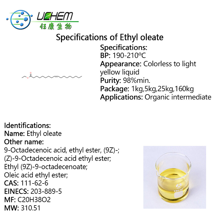 High Quality 98% Ethyl oleate with competitive price cas 111-62-6