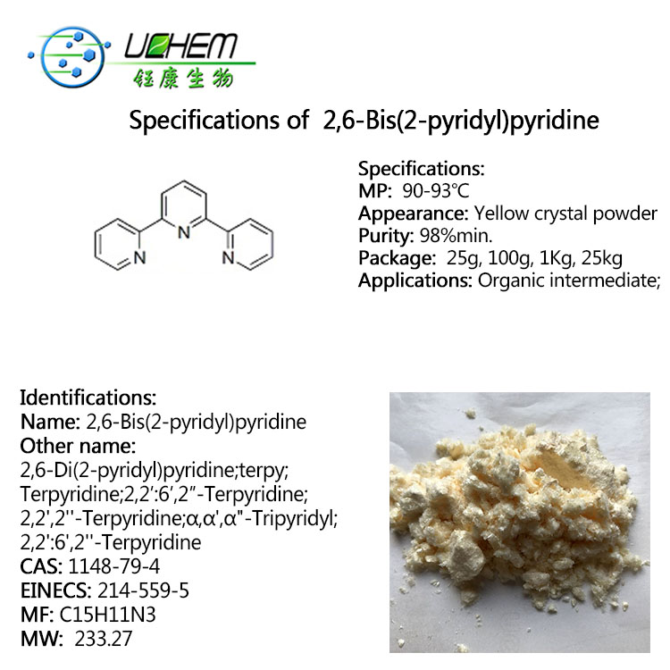 Supplier 2,2':6',2''-Terpyridine CAS 1148-79-4