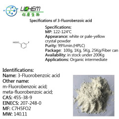 Factory supply Price 3-Fluorobenzoic acid powder CAS 455-38-9 with fast delivery in stock