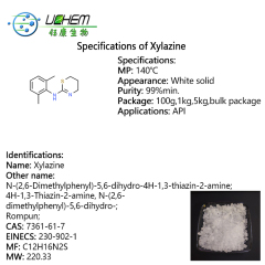 Top quality 99% Xylazine powder cas 7361-61-7 with best price