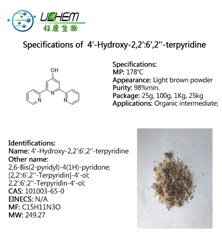 High quality 4'-Hydroxy-2,2':6',2''-terpyridine CAS 101003-65-0
