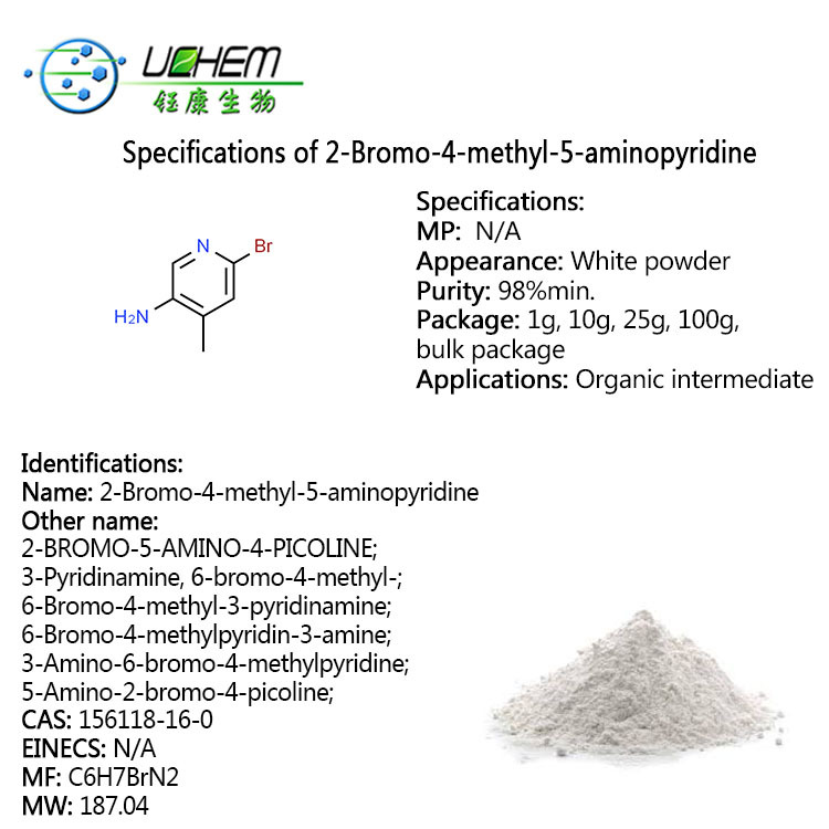 High quality 156118-16-0 2-BROMO-5-AMINO-4-PICOLINE IN FACTORY