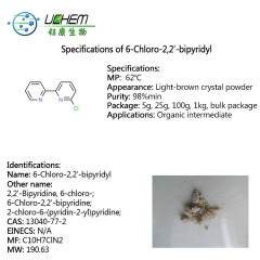 High quality Bipyridine derivative 6-Chloro-2,2'-bipyridyl CAS 13040-77-2