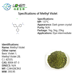 Good quality Basic Violet 1 / Methyl Violet with best price CAS 8004-87-3