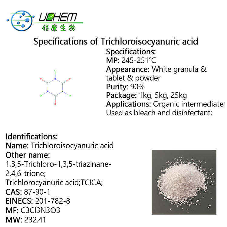 Factory supply Trichloroisocyanuric acid CAS 87-90-1 With Best Quality