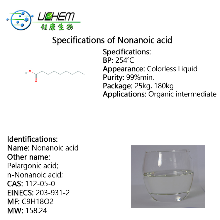 Hot selling Pelargonic acid / Nonanoic acid cas 112-05-0 with fast delivery