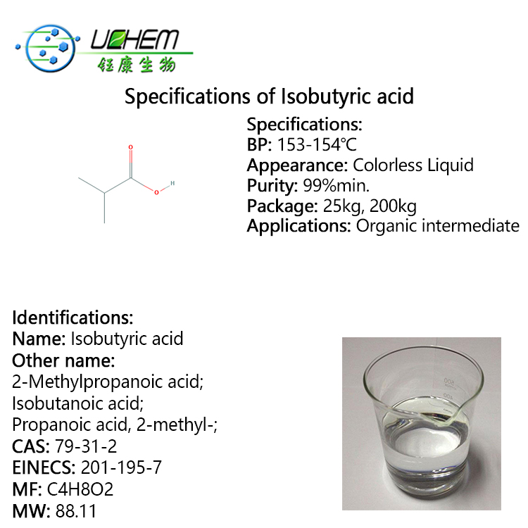 Sell Best Price of Isobutyric acid CAS 79-31-2 With Manufacture Supply