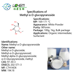 Factory supply Methyl Alpha-D-glucopyranoside cas 97-30-3 with good price